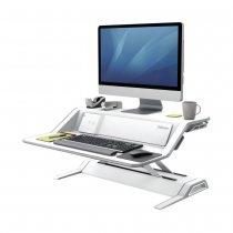 Fellowes White Lotus DX Sit-Stand Workstation